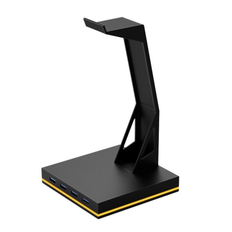 RGB Gaming Headset Stand with Press Light Base USB 2.0 HUB Expansion Port for Y9