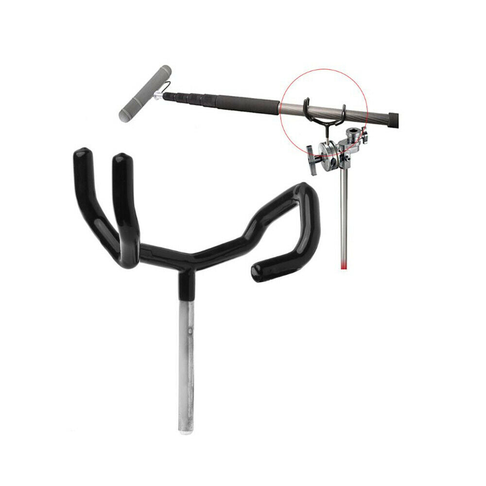 Metal Audio Boom Pole Support Holder Stand For Standard Microphone C-Stands