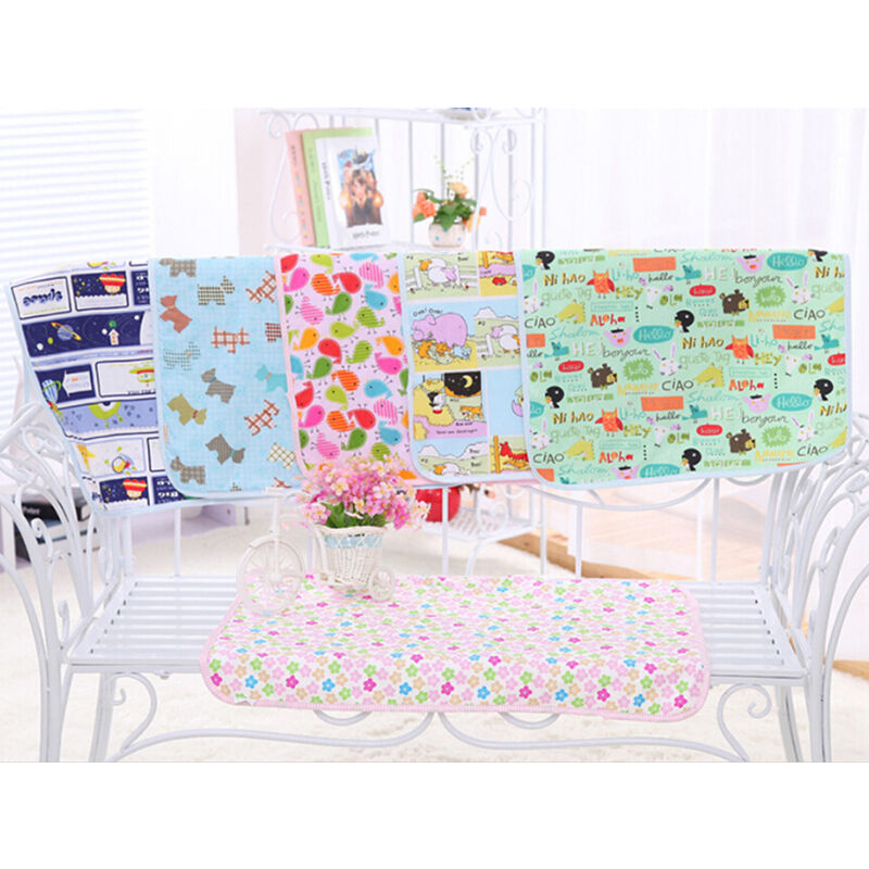 Waterproof Changing Diaper Pad Cotton Washable Infant Baby Urine Mat Napp.l8