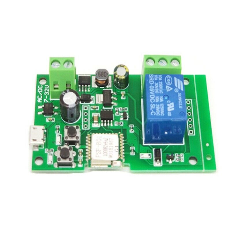Smart USB 7-32V DIY 1 Channel Jog Inching Self-Locking WIFI Wireless Smart HomB9