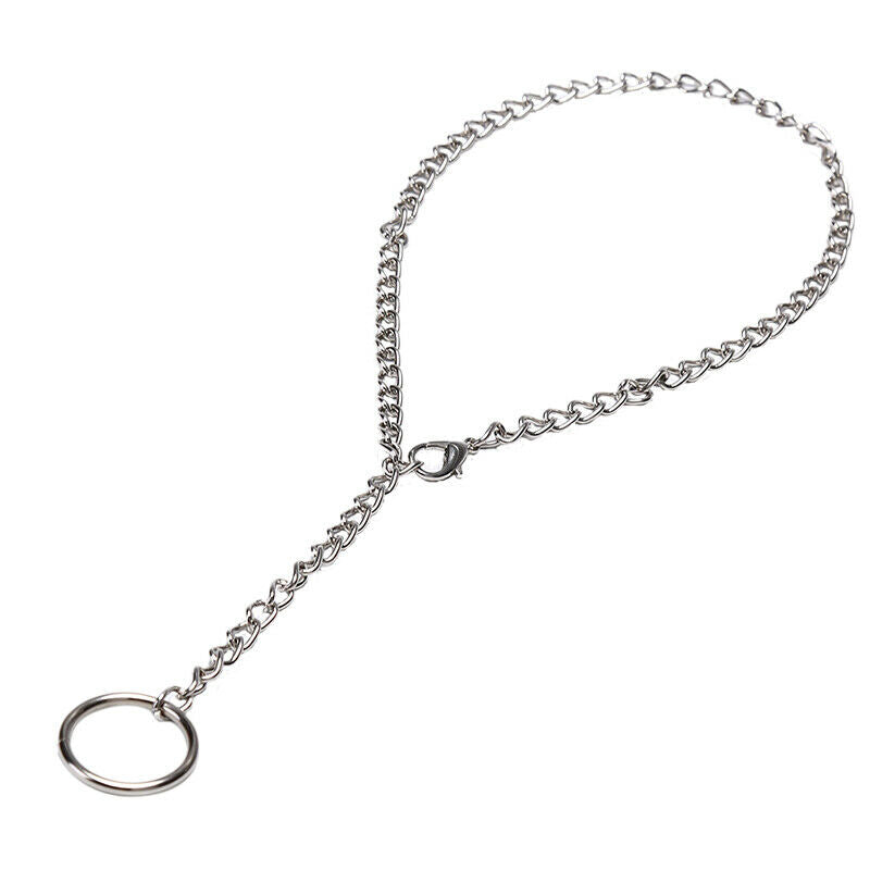 Punk Gothic Rock Round Metal Chain Choker Collar Necklace Pendant.l8