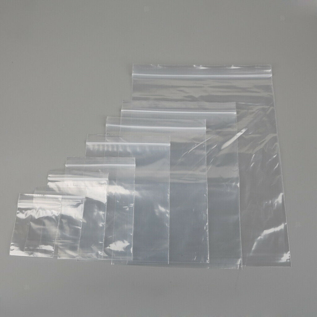 500 Pieces Clear Grip Seal  Bag Self Seal Resealable Bags 8Ã—12cm