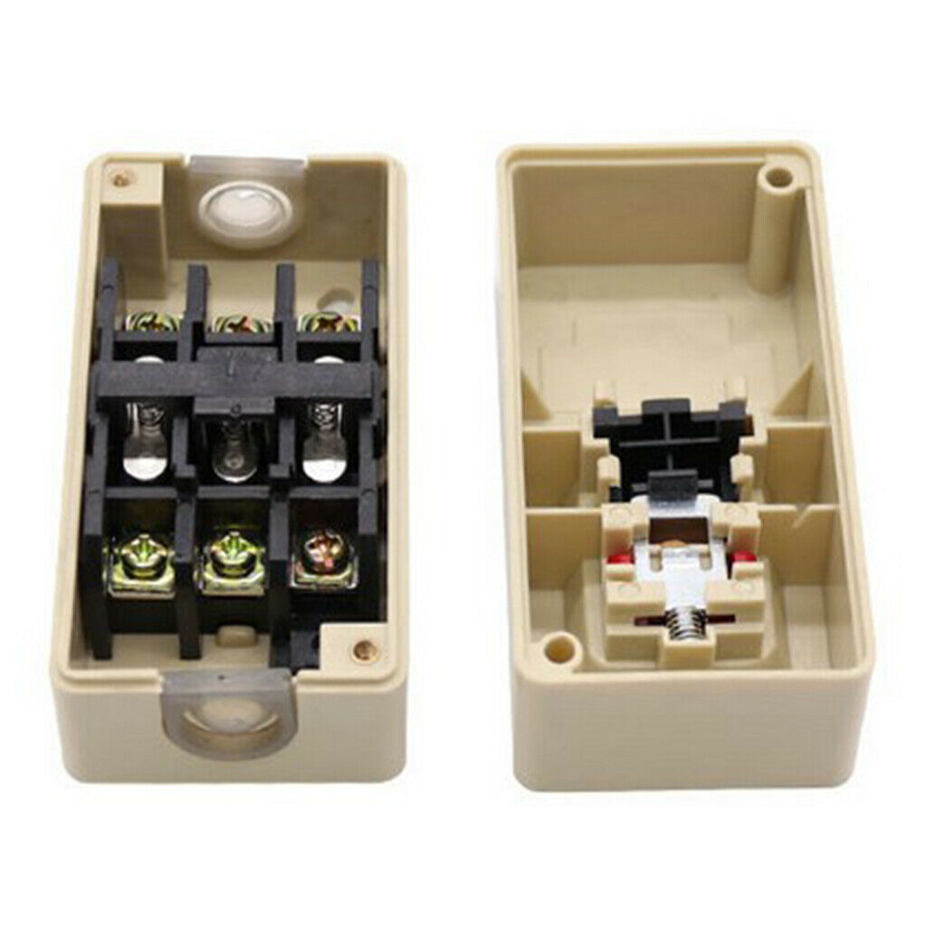 1x TBSP-315 3P 2.2Kw 15A Power Push Button Switch Two Key ON/OFF Lock Tend