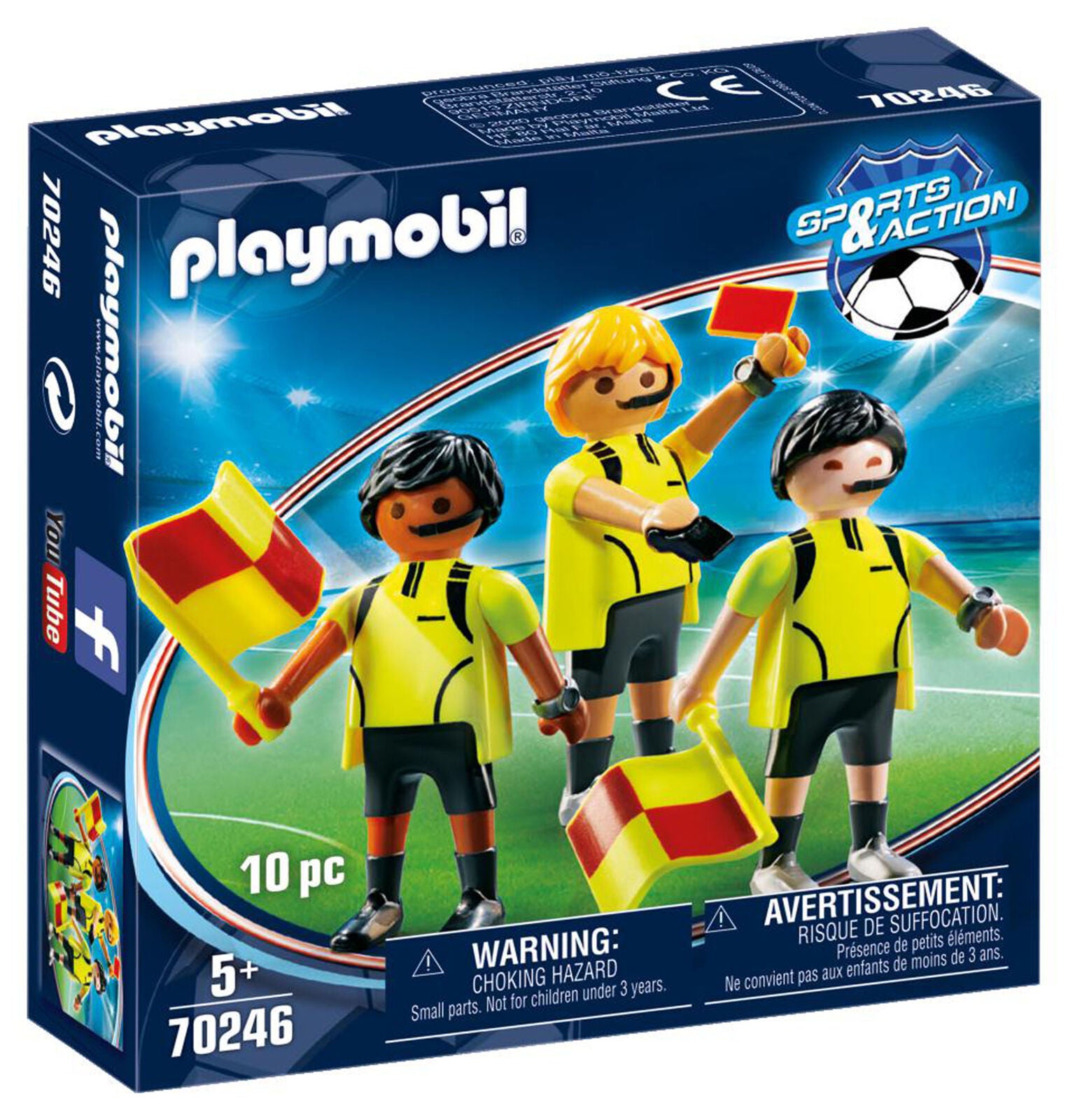 70246 Playmobil Referees Suitable for ages 5 years and up.