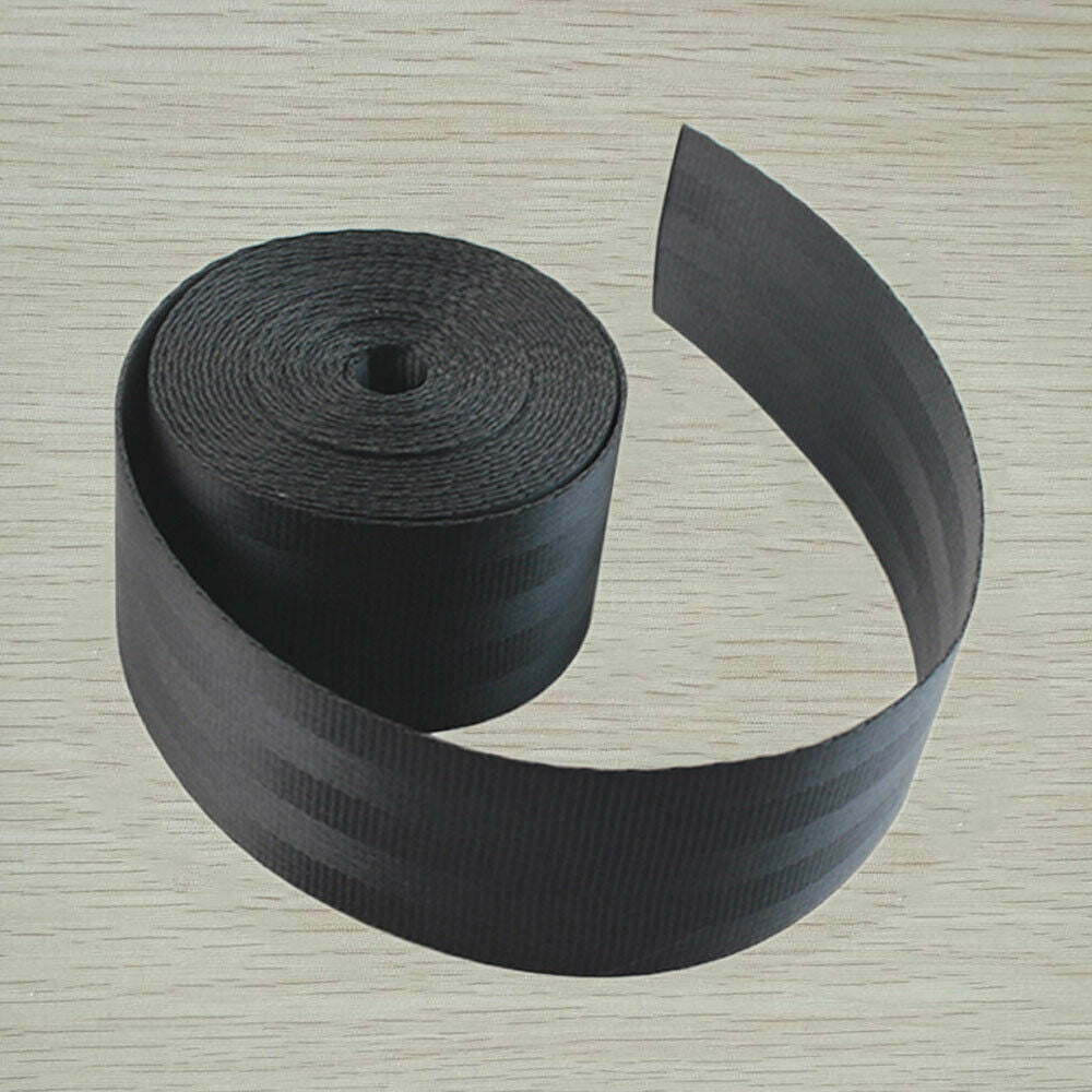 universal seat belts black 3.6m webbing car racing front safety retractable lap