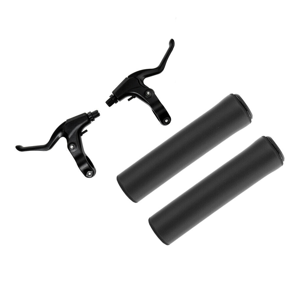 Silicone Gel Handlebar Grips And  Alloy Front Rear V-brake Lever