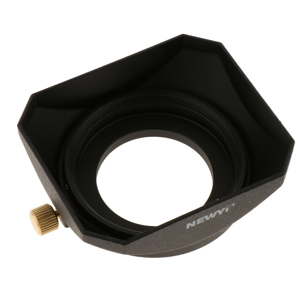 37mm Square Lens Hood with Screw for Canon   Sony Camera Universal