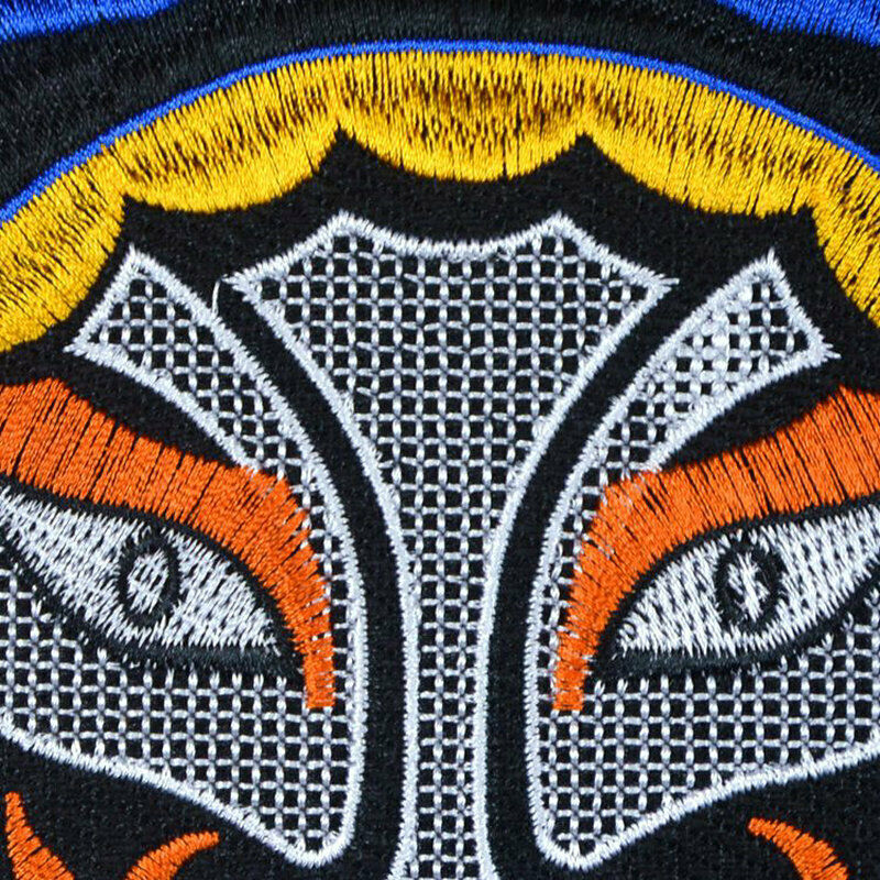 Peking Opera Face Large Embroidered Badge DIY Sewing On Clothes Applique Patch