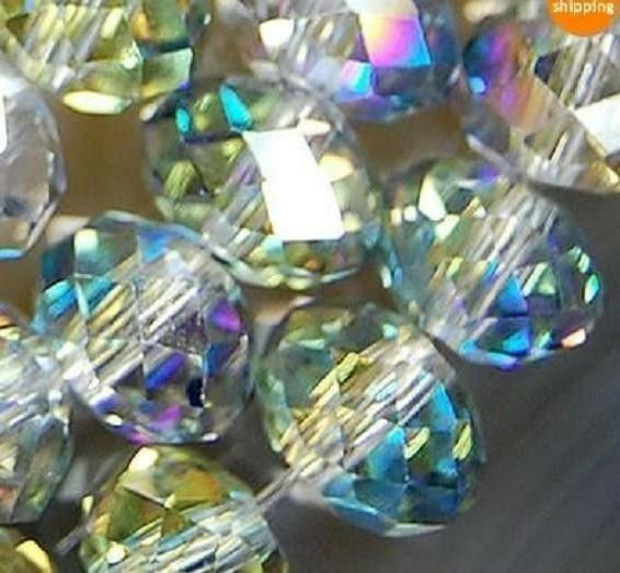 12x14MM 30PCS Multicolor Crystal Abacus Loose Beads