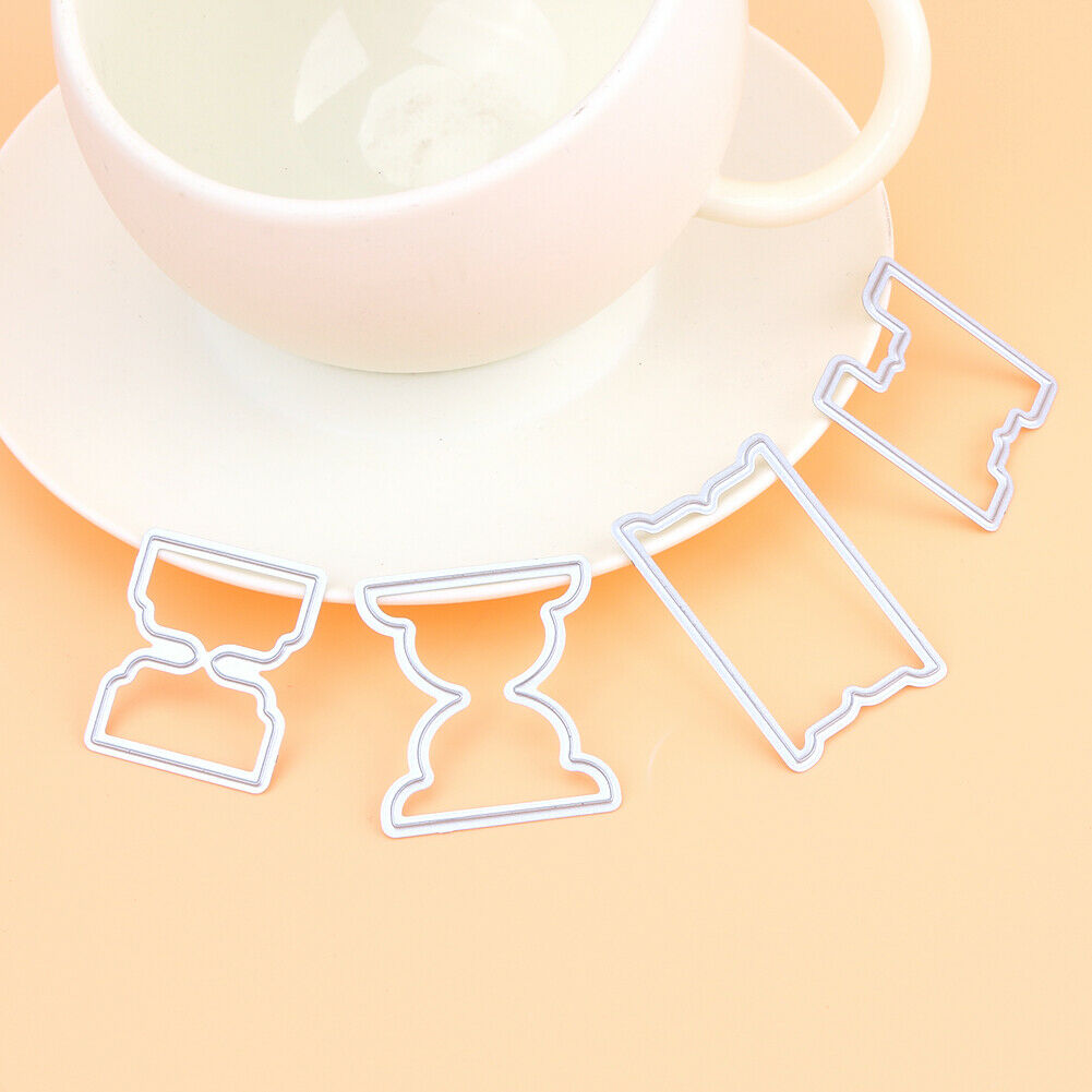 4pcs DIY Metal Embroidery Stencil Scrapbook Craft Cutting Die @
