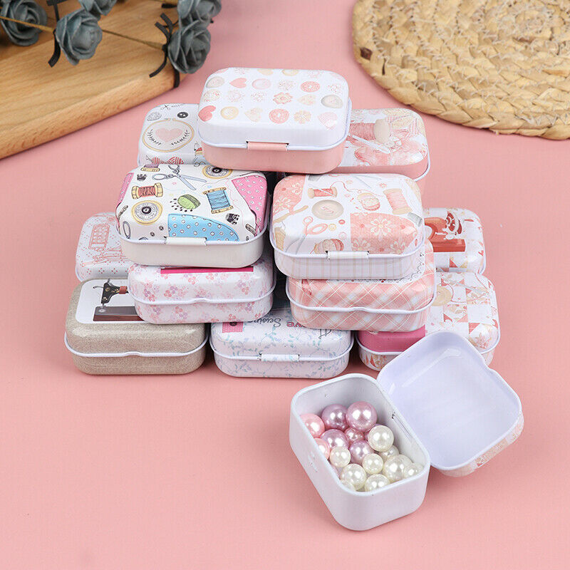 Mini Tin Box Sealed Jar Packing Jewelry Candy Small Storage Cans Coin Gi.l8