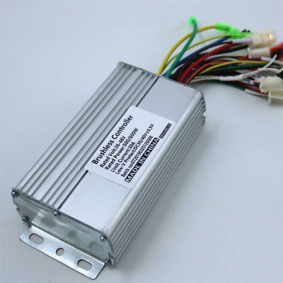 30Amax Motor Controller Electric Bike Tricycle Dual Mode Sensor 36/48V 500/600W