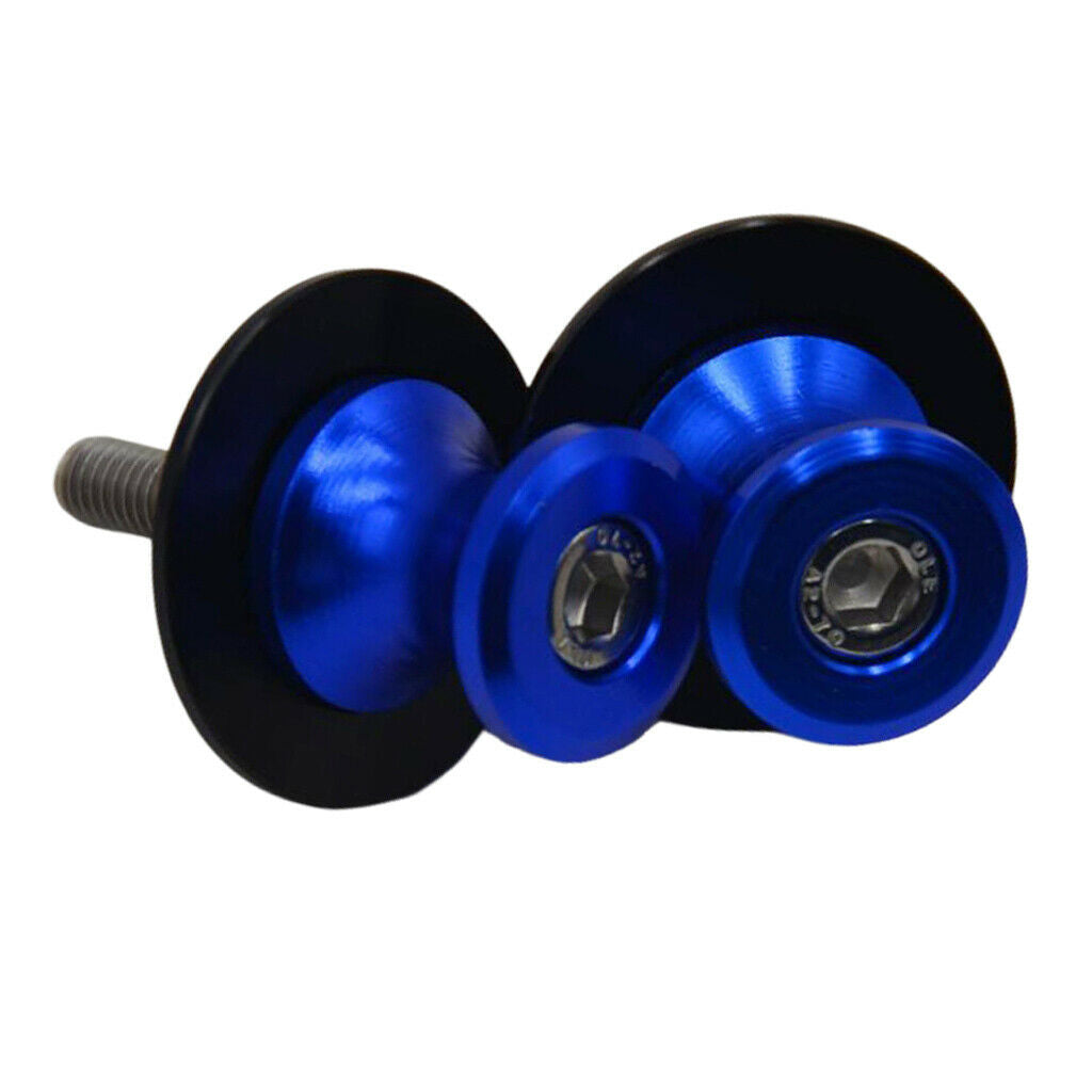 2x 6mm CNC Swingarm Swing Arm Spools Stand Bobbins Screws For Motorcycle