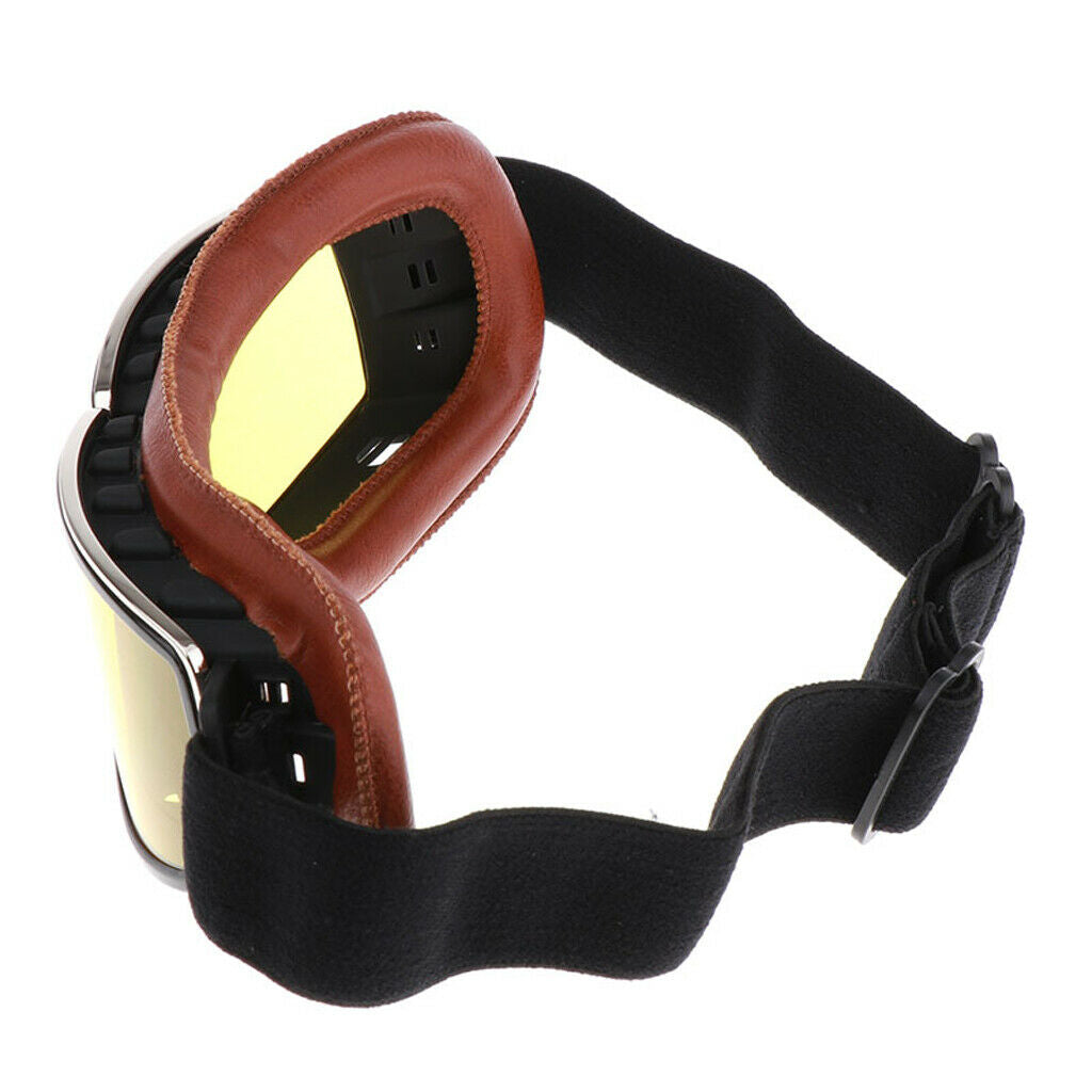 Windproof anti UV goggles helmet goggles motorcycle goggles yellow