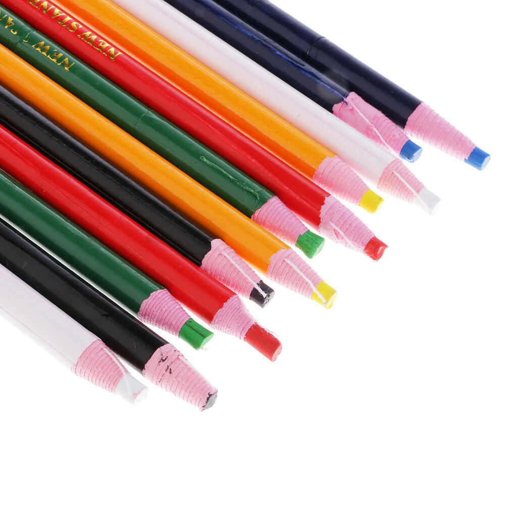 12pcs China Markers Chinagraph Grease Pencils for Glass Metal Wood Leather