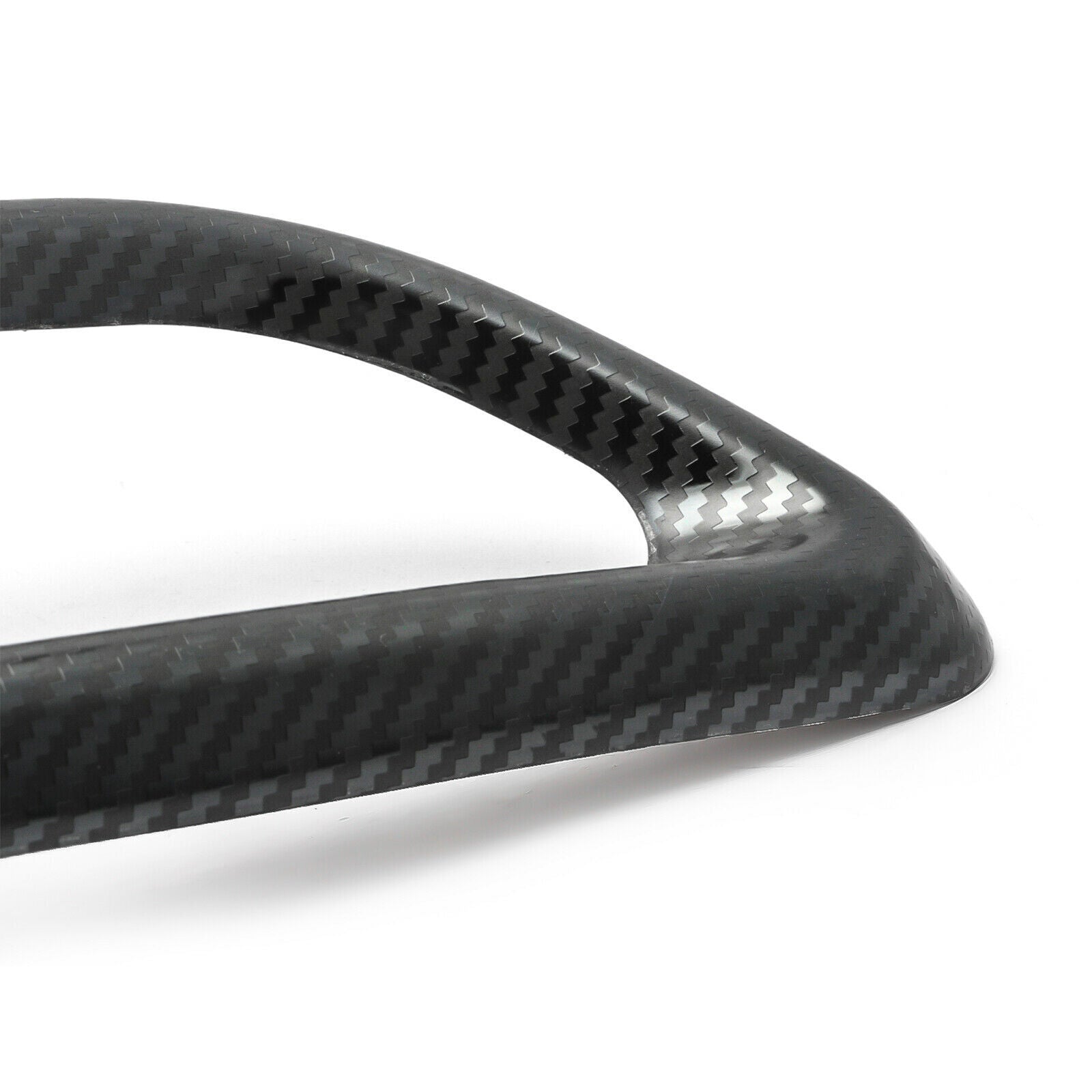Carbon Fiber Steel Rear Cylinder Exhaust Pipe Cover Trim Fits Accord 18-19