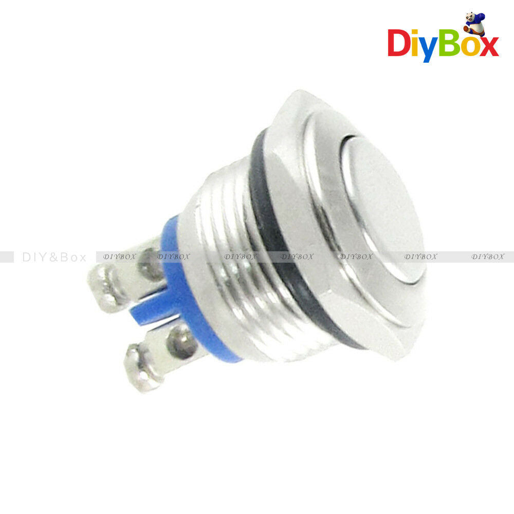 AC 250V 3A NO 16mm Metal Momentary Round Push Button Switch N O Normally Open