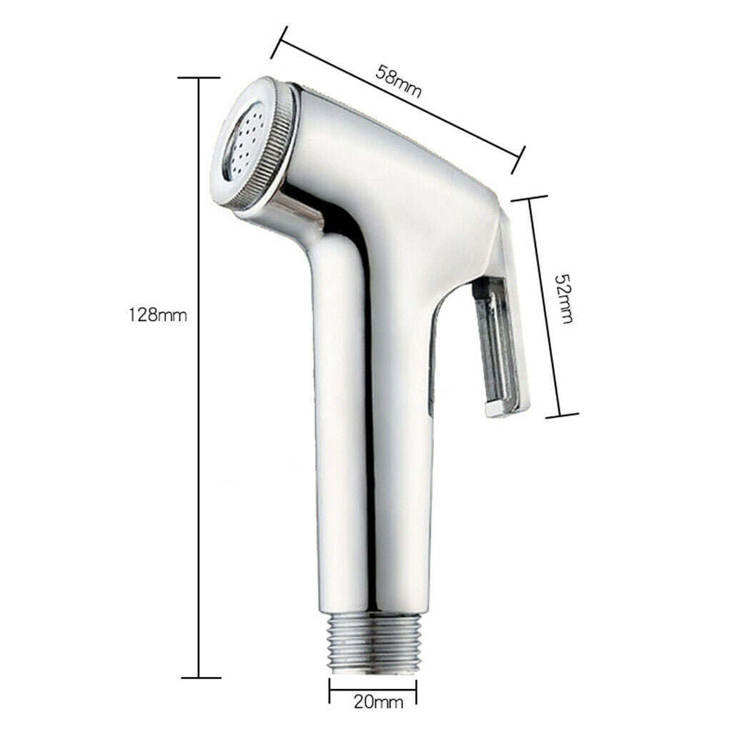 Bathroom Bidet Sprayer Head Electro-plating Plastic Washroom Bathing Kit
