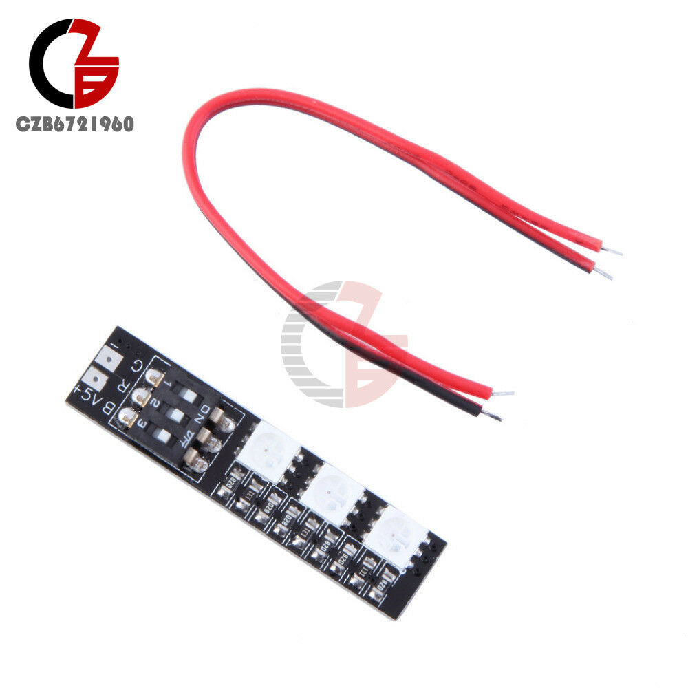 5050 RGB LED Light Board 5V 3S 4S 7 Colors Switch for RC Drone FPV Racing