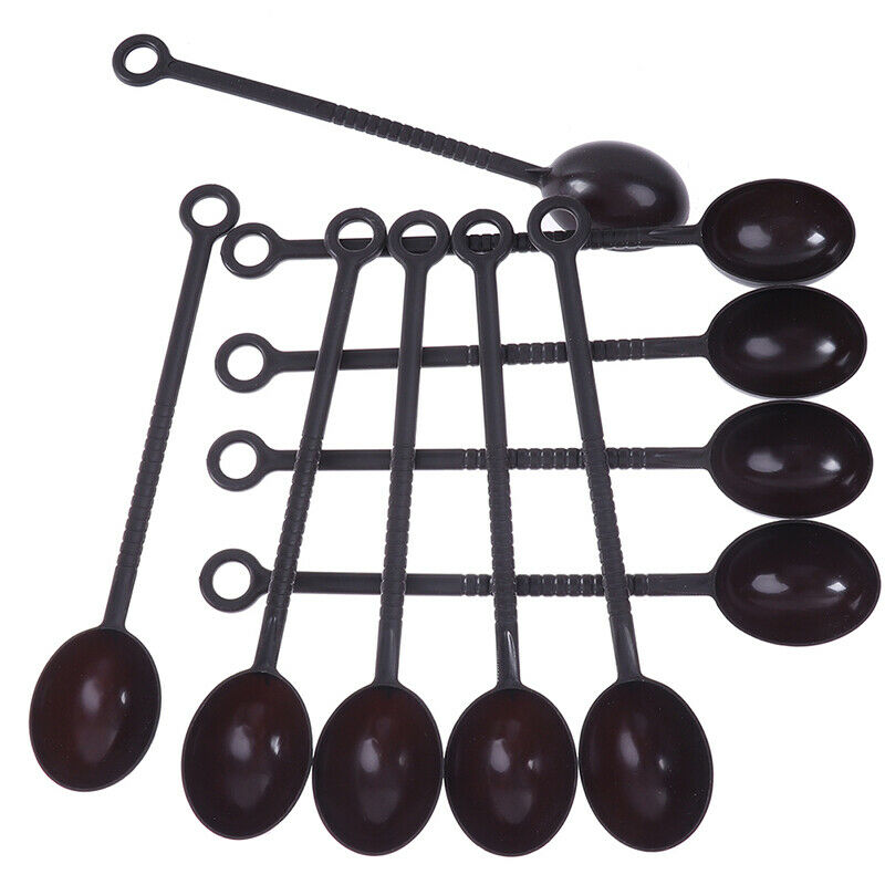 10pcs 10g Measuring Spoon Teaspoon Coffee Sugar Scoop Cake Baking Coffee Milk NC