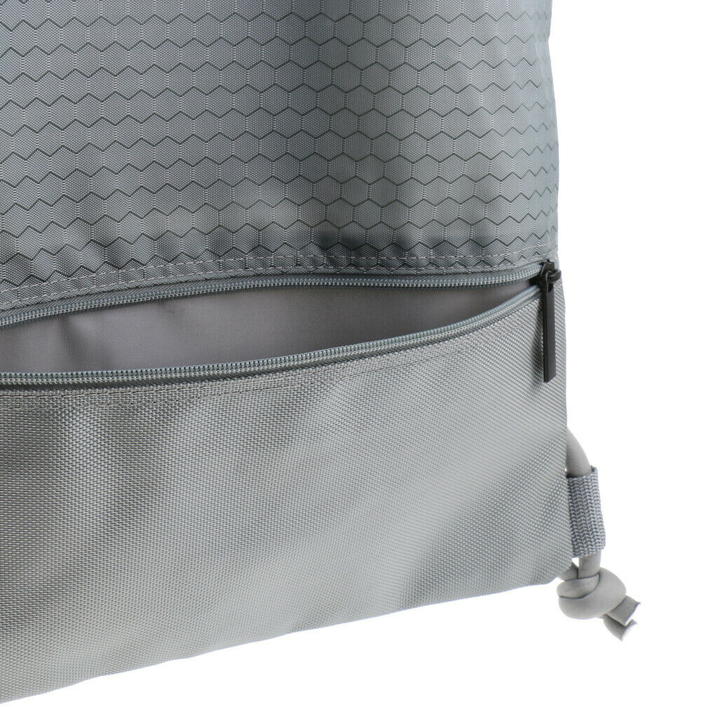 Drawstring Bag For Basketball Beach Snorkeling Swim Gym Gray