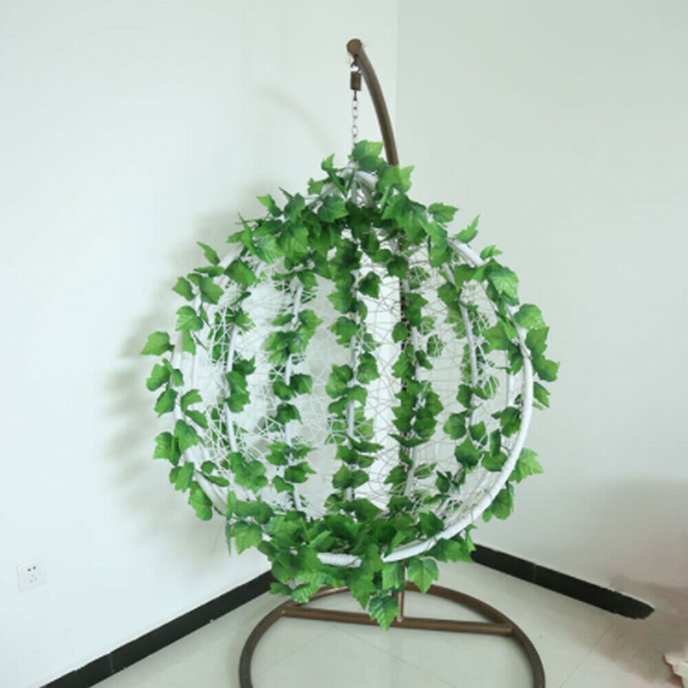 2pcs 220cm Simulation grape leaves Hanging Plants Home Kitchen Wall Decorations