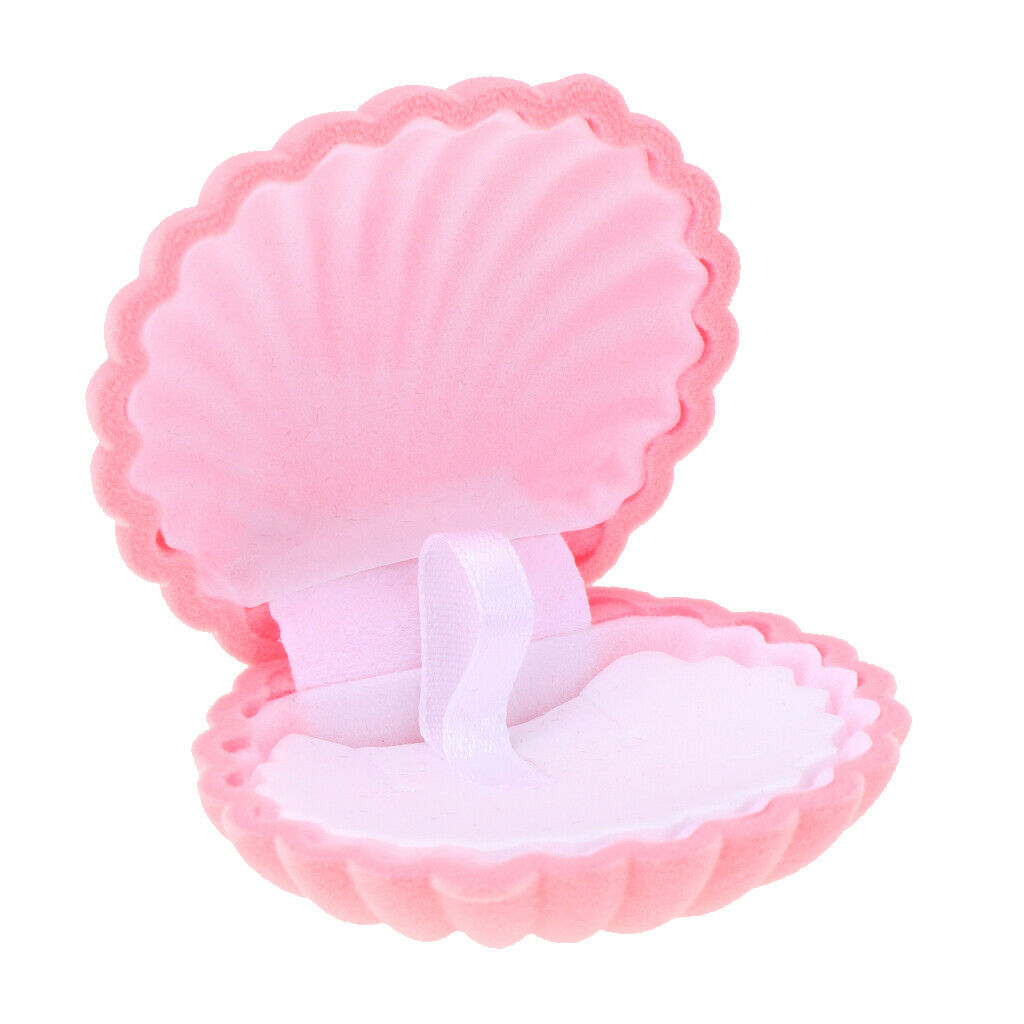 Personal Jewelry Necklace Storage Pink Shell Jewelry Gift  Box