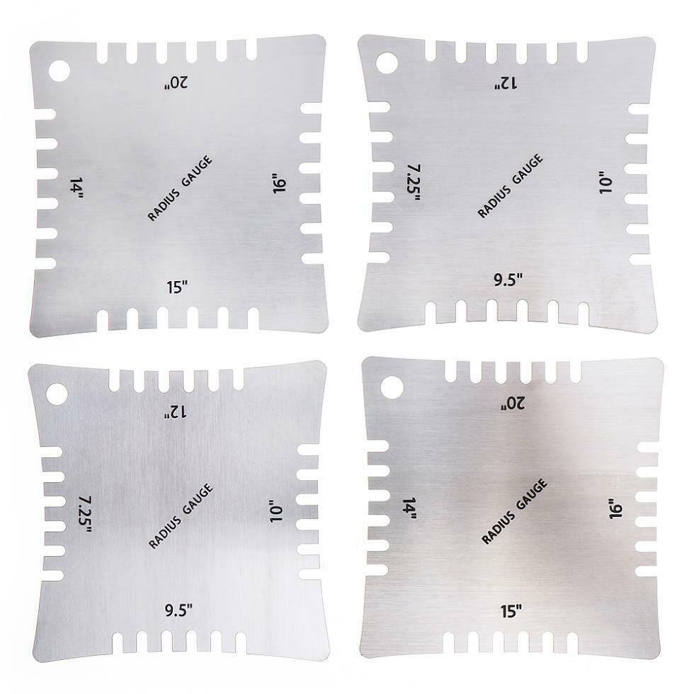 4x String Gauge Action Ruler Guide Setup Measuring Luthier Tool for Guitar Bass