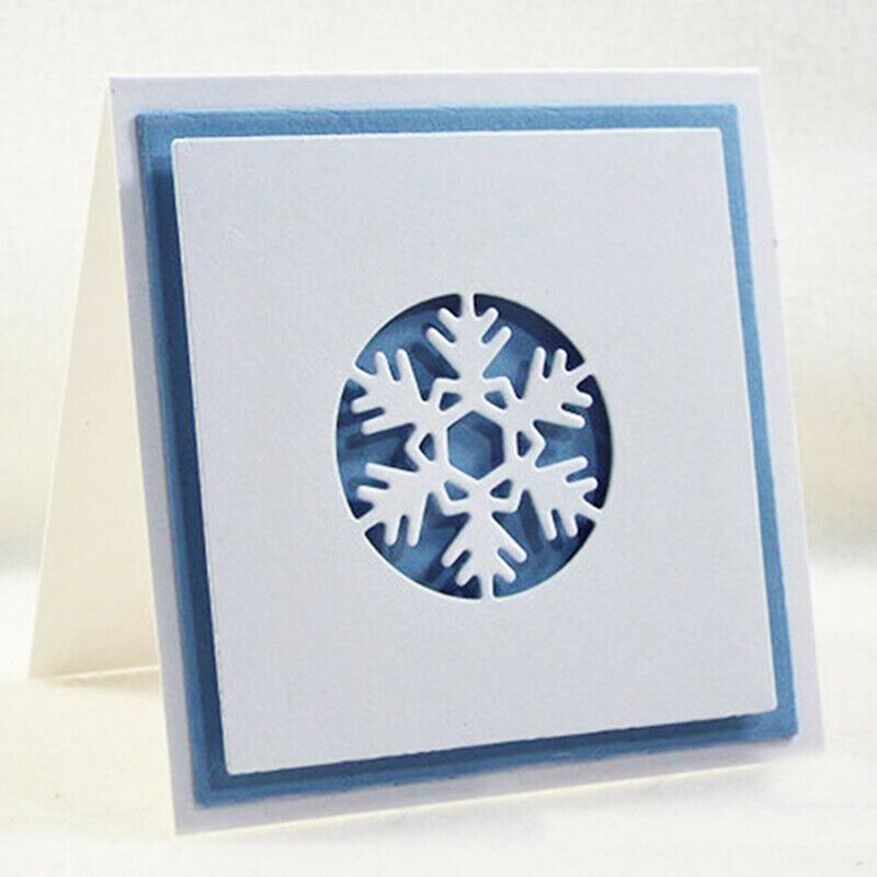 Cut Die 6Pcs Christmas Circle Scrapbook Paper Craft Blade Punch Stencils .l8