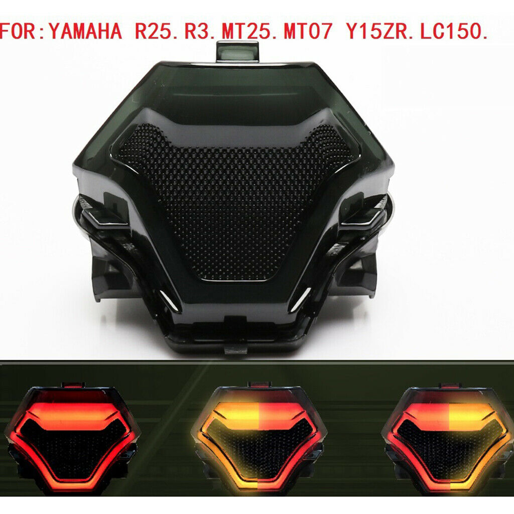 12V LED Taillight Turn Signal Fits for YAMAHA Y15ZR LC150 MT07 MT25 R25 R3