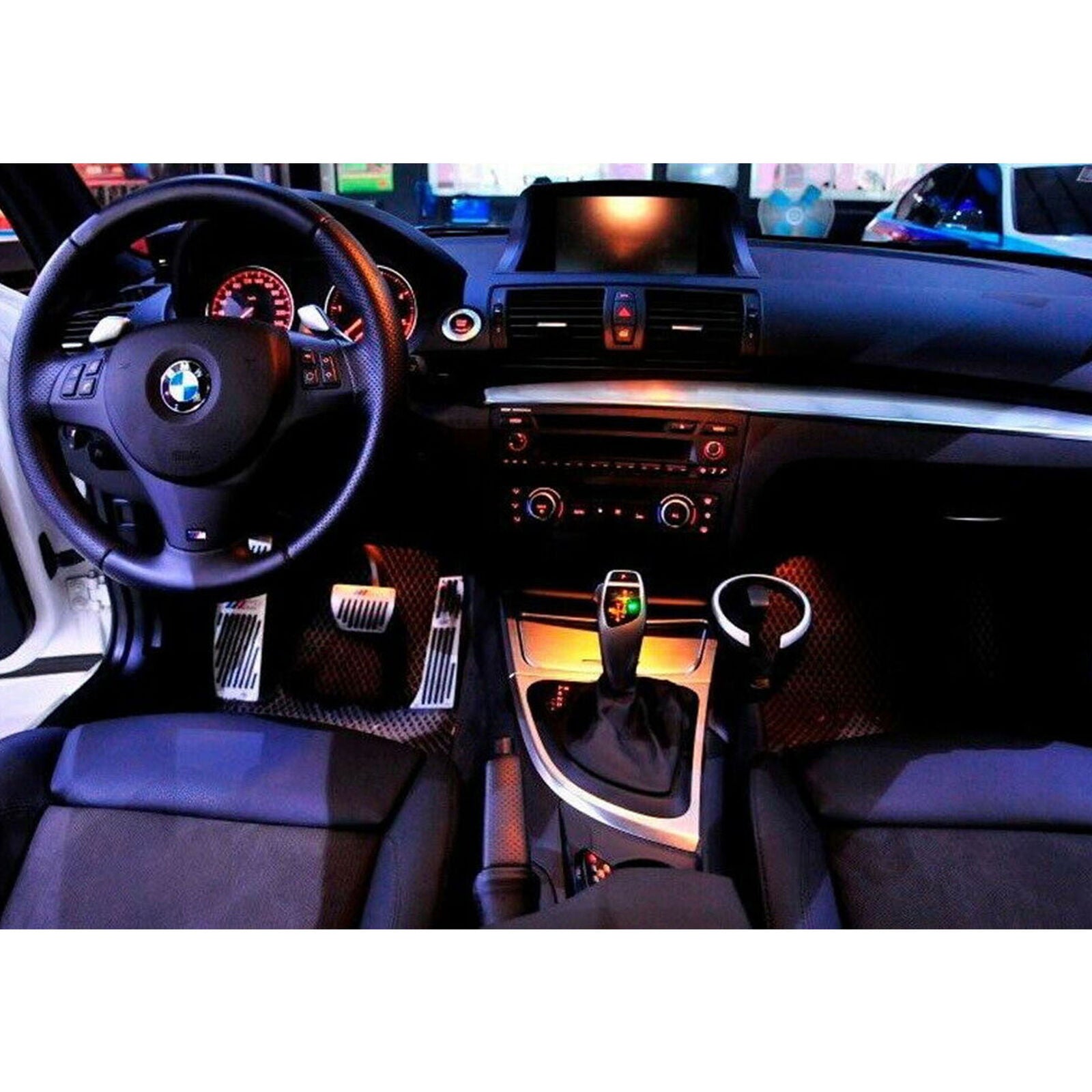 F30 Style LED Illuminated Shift Knob Gear Selector Upgrade For BMW E90 E92 E93
