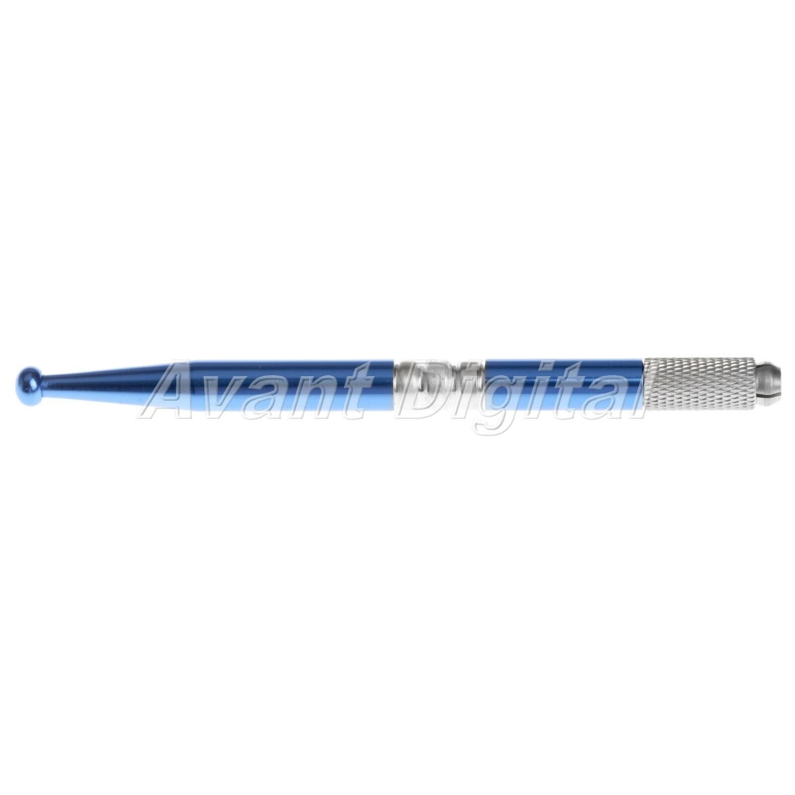 10pc 18Pin Bevel Blades Needles Permanent Eye Makeup Tool Manual Tattoo Pen Blue