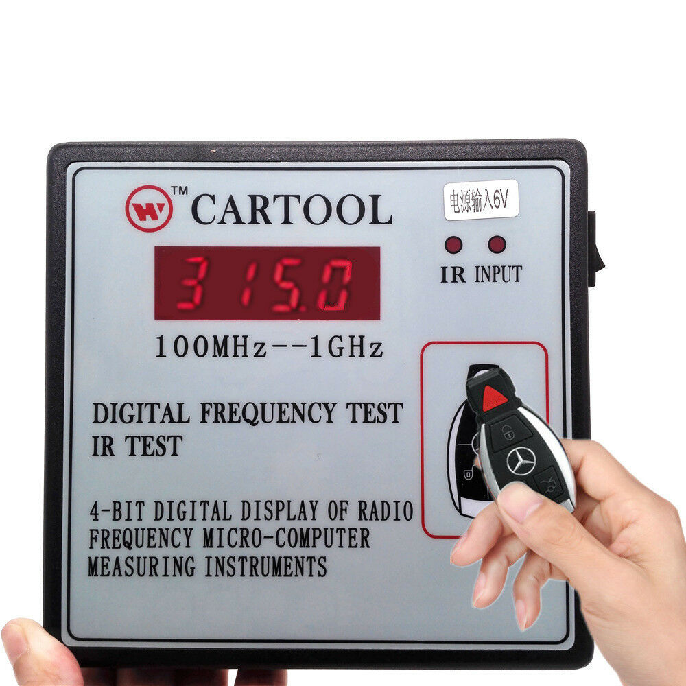 Digital Frequency Test Car Key Wireless Control IR Infrared Tester 100MHz--1GHz