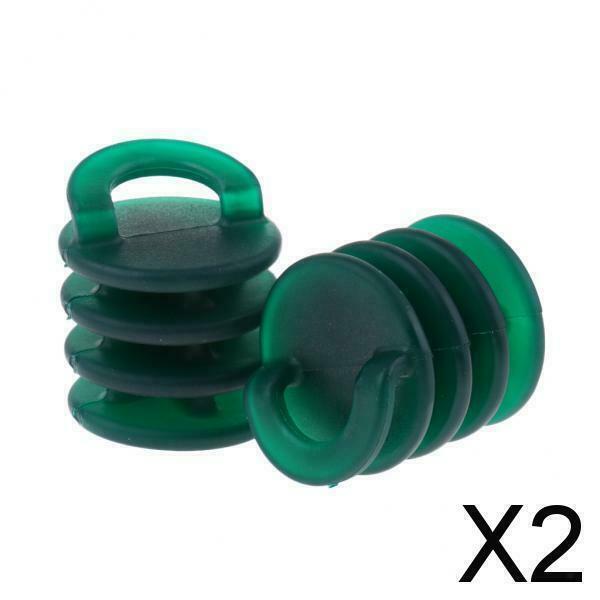 2X 2 Pieces Kayak Boat Canoe Scupper Stoppers Drain Holes Plugs Small Green