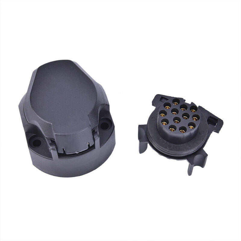 13 Pin 12V Socket Core Pole Cable EU Vehicle Bota RV Trailer Connector AdapterBD
