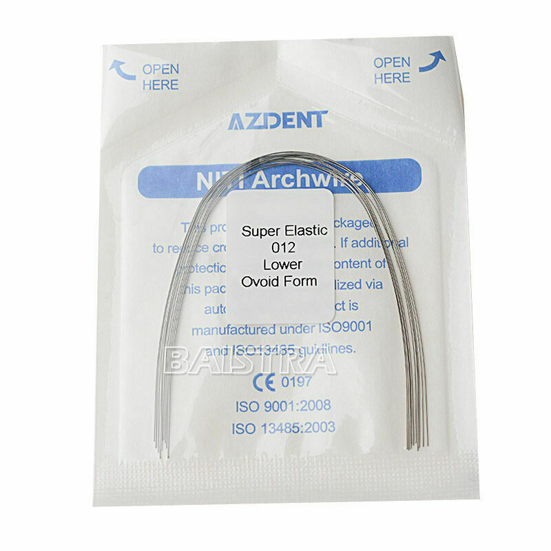 200 Packs Dental Arch Wires Orthodontic Super Elastic Niti Round 012" Lower USA