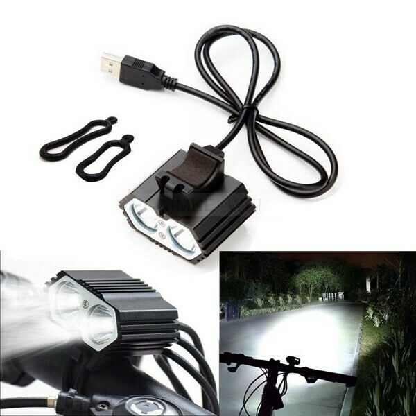 8000LM CREE XM-L T6 LED USB Bike Bicycle Headlight Waterproof Light Lamp New