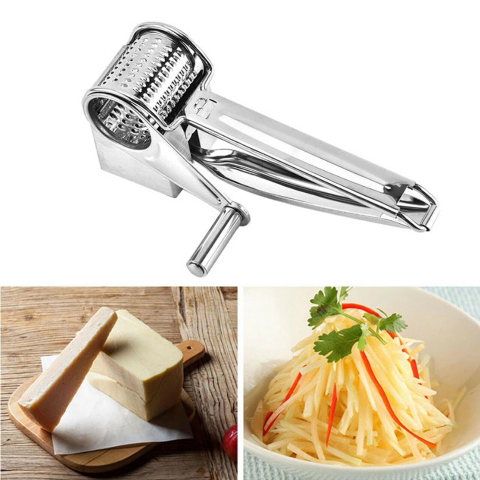 1pcs Stainless Steel Rotary Cheese Grater/Vegetable Shredder Multifunctional