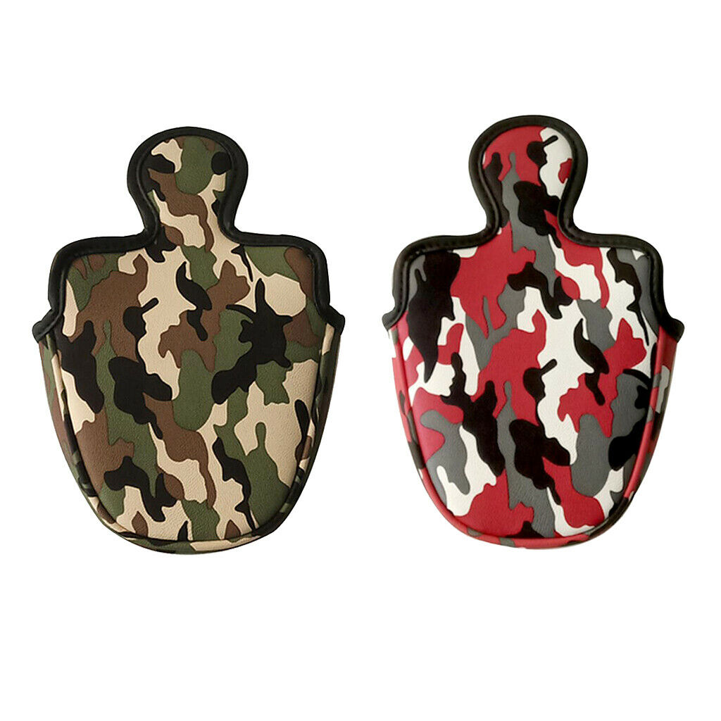 2 Pack Golf Headcover Head Covers Mallet Putter Golf Accessories Semicircle