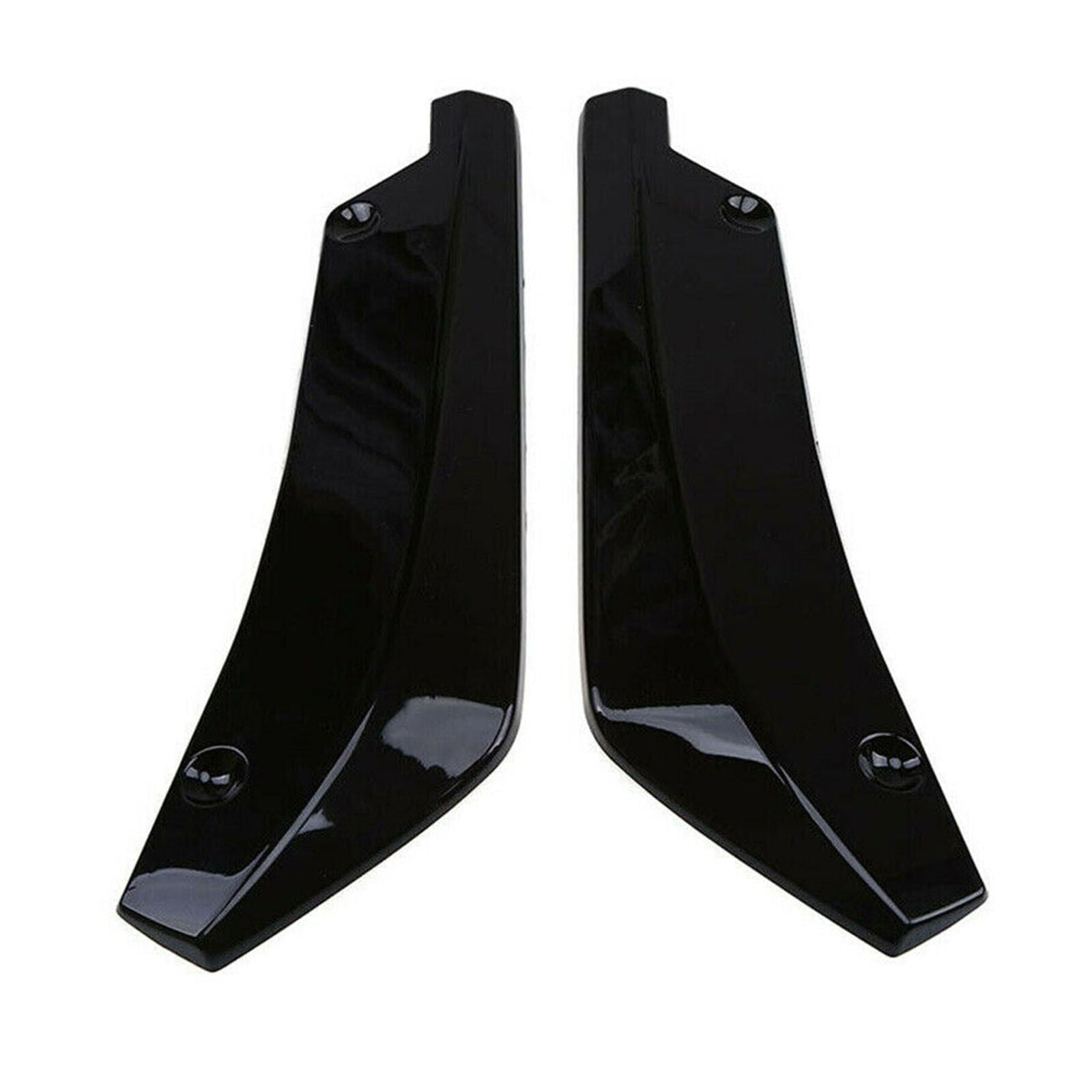 Glossy Black Rear Bumper Lip Diffuser Splitter Canard Protector Car Accessories