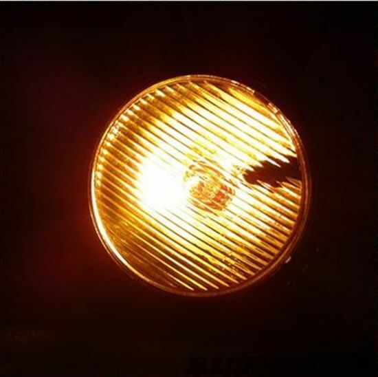 5" Chrome Amber Motorbike Headlight Head Lamp Cruiser Cafe Old School Custom
