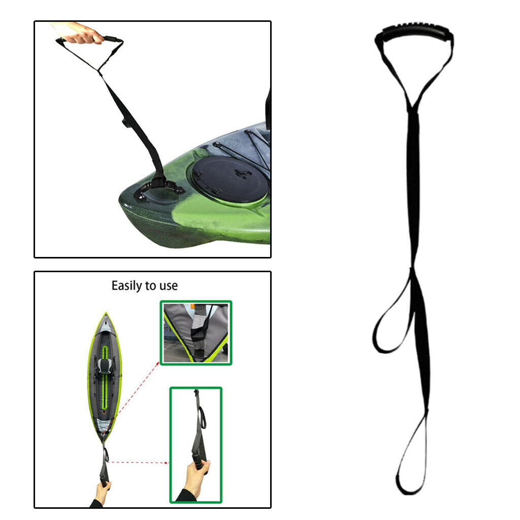 Kayak Stand Up Assist Strap Canoe Drag Handles Dragging Accessories 70-100cm