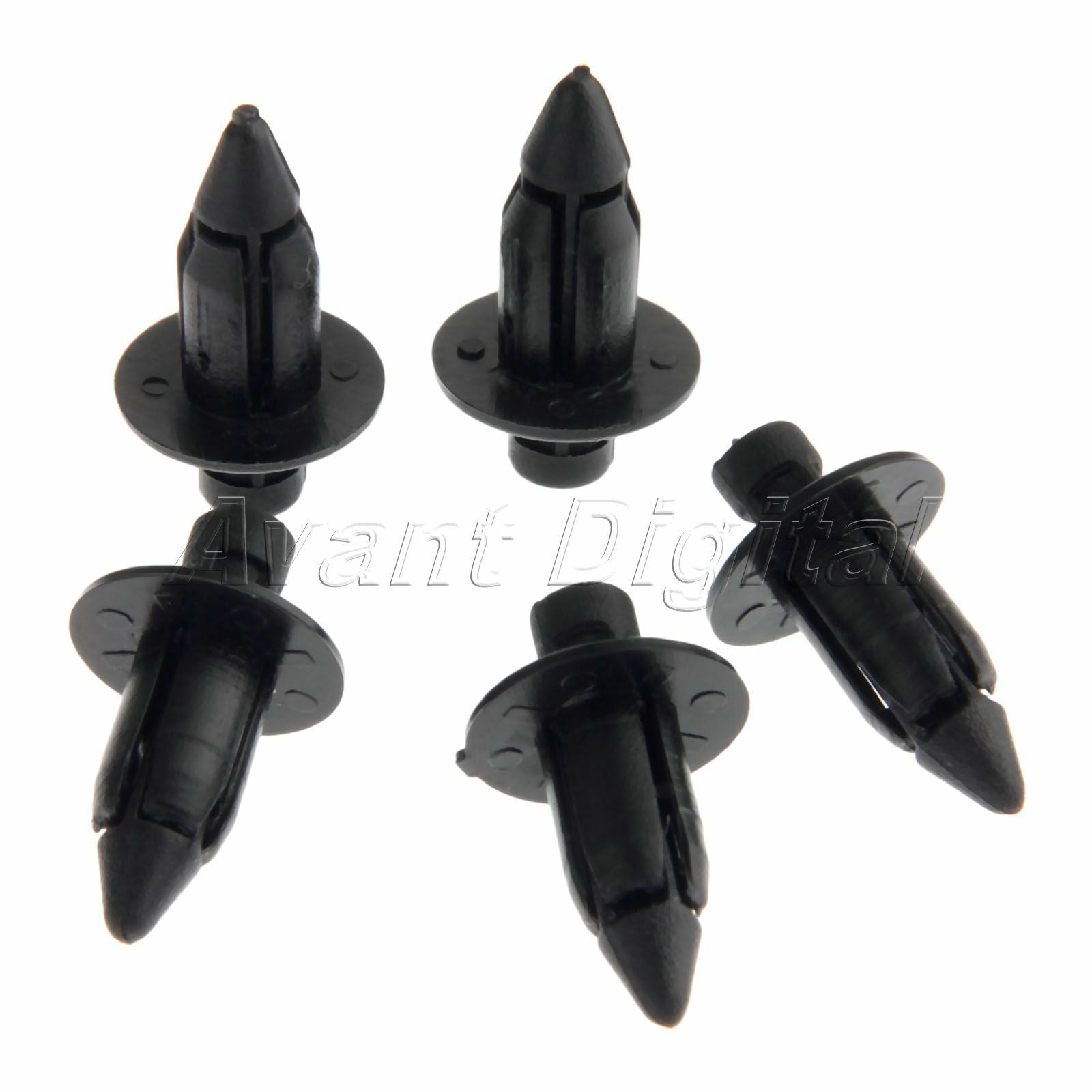 100 X Black 4mm Motorcycle fairing panel clips plastic screw For Suzuki roadster
