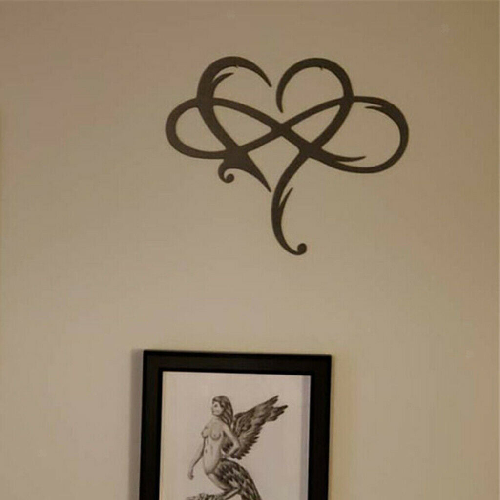 Iron Heart Wall Decor Patio Yard Hanging Ornaments Artwork Wall Sculpture