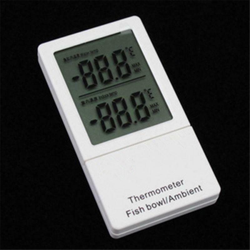 Mini Aquarium Thermometer LCD Digital Display Fish Tank Water Temperature Meter