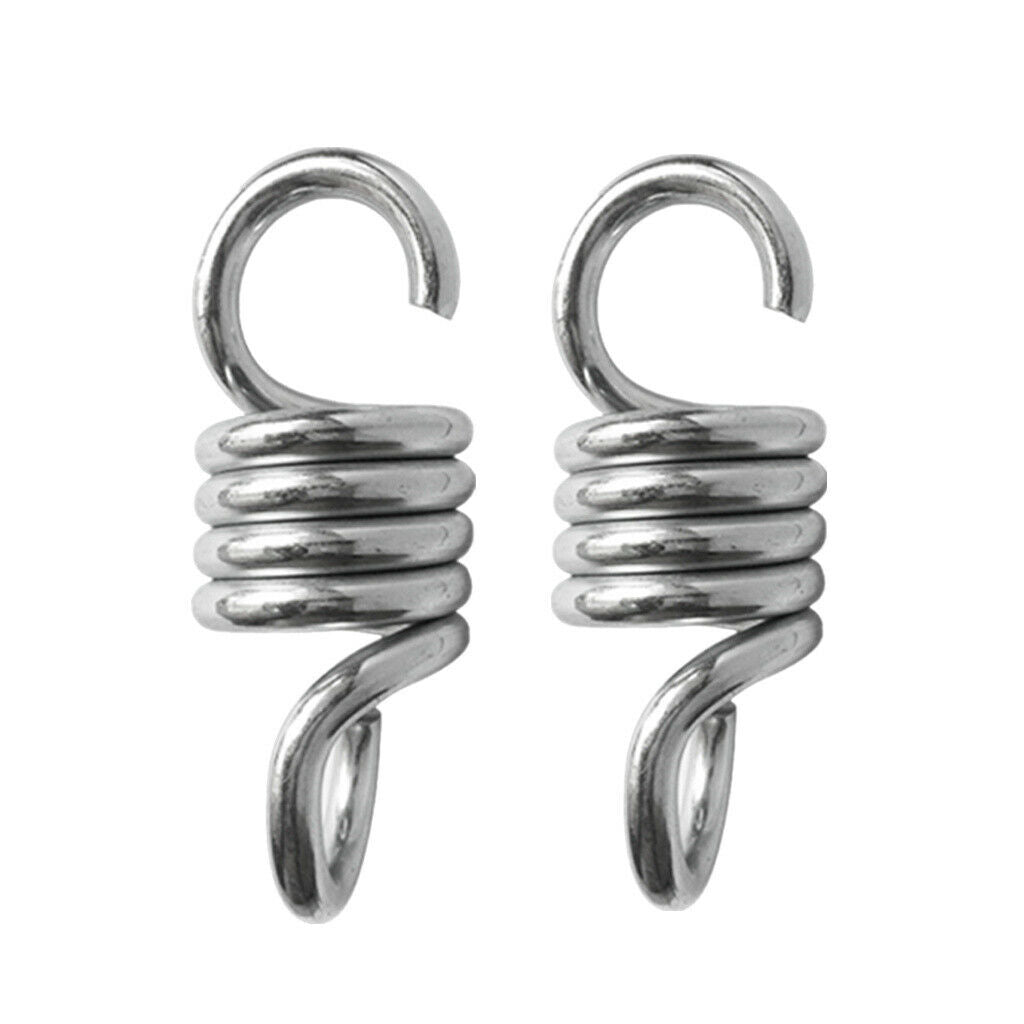 2Pcs Extension Spring Suspension Hook Hanger For Garden Swing Chair Hammock