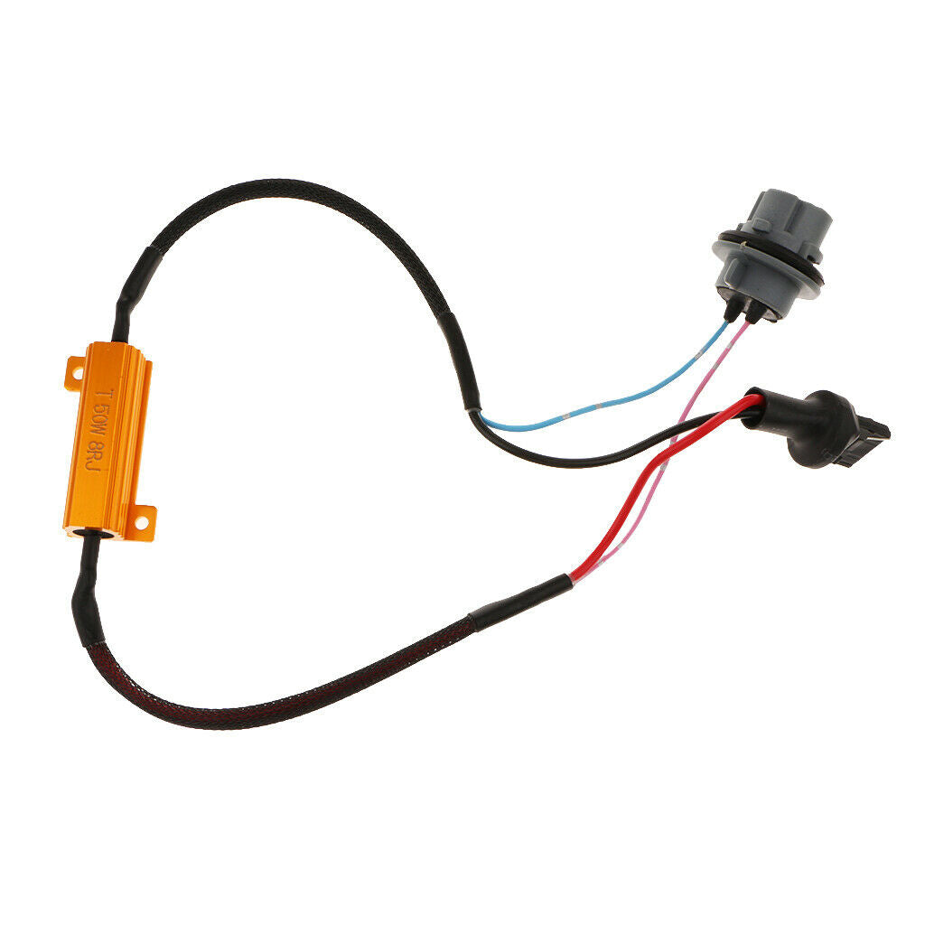 2 Pieces 7440 50W 8Ohm Error Free Anti Flicker Resistor Canceller Decoder