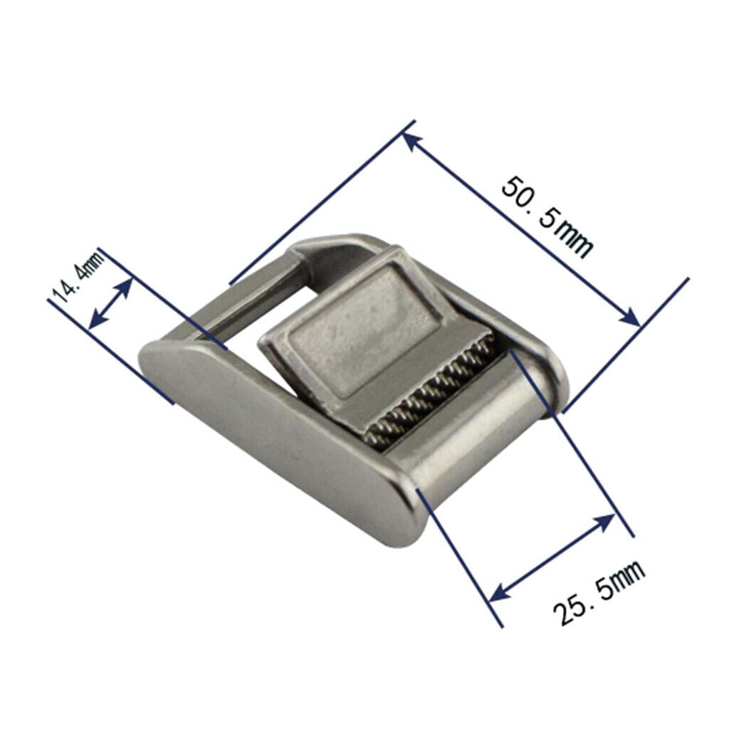Cargo Lash 25mm Cam Buckle For Tie Down Strap - Stainless Steel