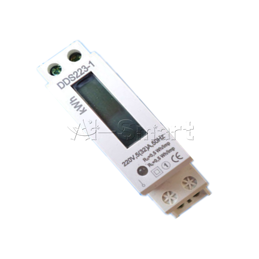 Digital LCD 220V 230v AC DIN Rail Electric Kilo watt Hour KWH meter DDS223-1
