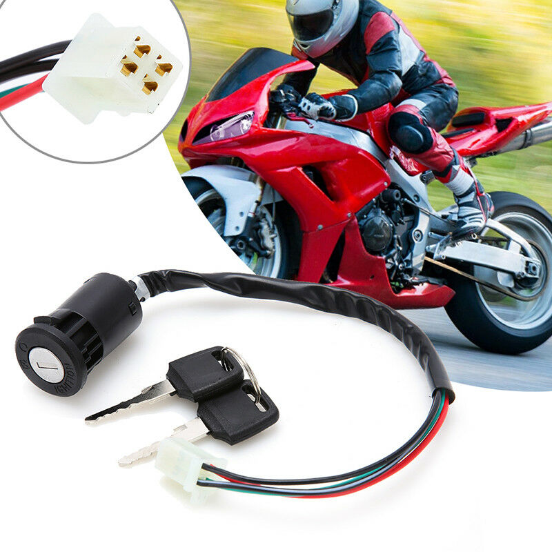 Ignition Key Switch Lock 4 Wires For Motorcycle Motor Scooters Motorcycle Jc Lt
